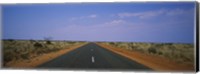 Framed Road passing through a landscape, Outback Highway, Australia