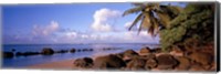 Framed Rocks on the beach, Anini Beach, Kauai, Hawaii, USA