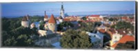 Framed High angle view of a town, Tallinn, Estonia