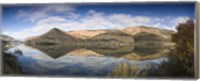 Framed Reflection of Vineyards in the River, Cima Corgo, Duoro River, Portugal