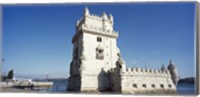 Framed Tower at the riverbank, Belem Tower, Lisbon, Portugal