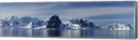 Framed Glacier along straits, Lamaire Channel, Antarctic Peninsula, Antarctica