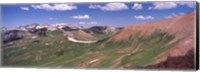 Framed Mountain range, Crested Butte, Gunnison County, Colorado