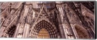Framed Architectural detail of a cathedral, Cologne Cathedral, Cologne, North Rhine Westphalia, Germany