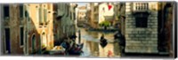 Framed Boats in a canal, Castello, Venice, Veneto, Italy