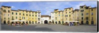 Framed Piazza Dell'Anfiteatro, Lucca, Tuscany, Italy