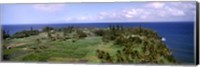 Framed Keanae Peninsula, Hana, Maui, Hawaii, USA
