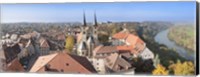 Framed Old town viewed from Blue Tower, Bad Wimpfen, Baden-Wurttemberg, Germany