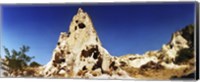 Framed View of caves, Cappadocia, Central Anatolia Region, Turkey