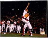 Framed Koji Uehara & David Ross celebrate winning Game 6 of the 2013 World Series