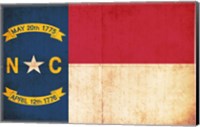 Framed North Carolina Flag