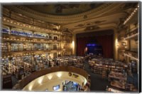 Framed Interiors of a bookstore, El Ateneo, Avenida Santa Fe, Buenos Aires, Argentina