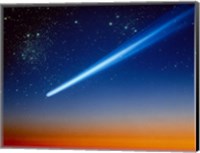 Framed Space, Comet speeding across the night sky