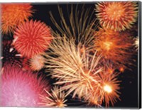 Framed Fireworks display