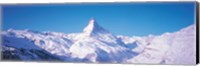 Framed Mt Matterhorn Valais Sunnegga Switzerland