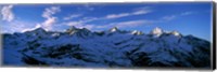 Framed Swiss Alps from Gornergrat, Switzerland