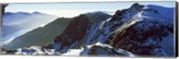 Framed Snowcapped mountain range, The Cobbler (Ben Arthur), Arrochar, Argyll And Bute, Scotland