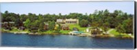 Framed Buildings along Lake George, New York State, USA