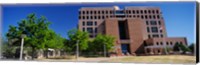 Framed Facade of a government building, Pete V.Domenici United States Courthouse, Albuquerque, New Mexico, USA