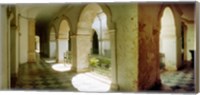 Framed Courtyard of Igreja de Sao Francisco church in Pelourinho, Salvador, Bahia, Brazil