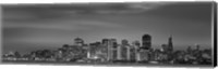 Framed Skyline viewed from Treasure Island, San Francisco, California, USA