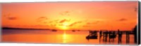 Framed Ocean sunset Bahamas