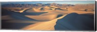 Framed Sunset Mesquite Flat Dunes Death Valley National Park CA USA