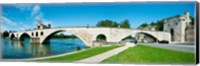 Framed Bridge across a river, Pont Saint-Benezet, Rhone River, Avignon, Vaucluse, Provence-Alpes-Cote d'Azur, France