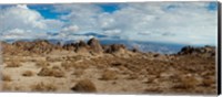 Framed Rock formations in a desert, Alabama Hills, Owens Valley, Lone Pine, California, USA