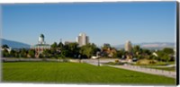 Framed Lawn with Salt Lake City Council Hall in the background, Capitol Hill, Salt Lake City, Utah, USA