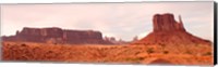 Framed Buttes Rock Formations at Monument Valley