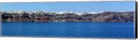 Framed Town at the coast, Fira, Santorini, Cyclades Islands, Greece