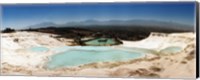 Framed Travetine Pool and Hot Springs, Pamukkale, Denizli Province, Turkey