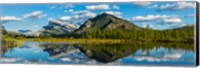 Framed Mount Rundle and Sulphur Mountain, Banff National Park, Alberta, Canada