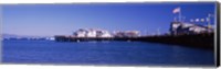 Framed Harbor and Stearns Wharf, Santa Barbara, California