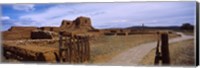 Framed Ruins of the Pecos Pueblo mission church, Pecos National Historical Park, New Mexico, USA