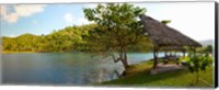 Framed Picnic area at pond, Las Terrazas, Pinar Del Rio Province, Cuba