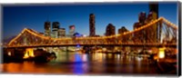 Framed Bridge across a river, Story Bridge, Brisbane River, Brisbane, Queensland, Australia