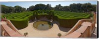 Framed High angle view of a formal garden, Horta Labyrinth Park, Horta-Guinardo, Barcelona, Catalonia, Spain