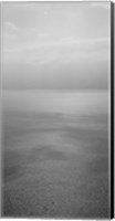 Framed Reflection of clouds on water, Lake Geneva, Switzerland (black and white)