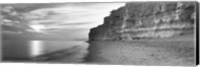 Framed Rock formations on the beach, Burton Bradstock, Dorset, England