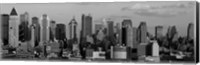 Framed Manhattan Skyline in Black and White