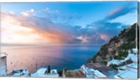 Framed Sunset in Positano, Amalfi Coast, Italy