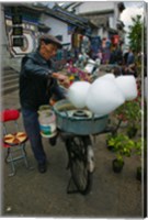 Framed Candy Floss Vendor, Old Town, Dali, Yunnan Province, China
