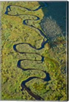 Framed Aerial view of a stream, Park City, Utah, USA