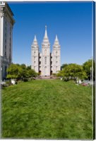 Framed Mormon Temple, Temple Square, Salt Lake City, Utah