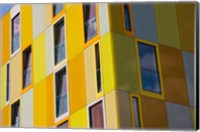 Framed Low angle view of a youth hostel building, Jugendherberge Bremen, Bremen, Germany