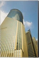 Framed Low angle view of a building, Bank of China Tower, Century Avenue, Pudong, Shanghai, China