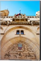 Framed Town hall at Place de l'Hotel de Ville, Narbonne, Aude, Languedoc-Roussillon, France