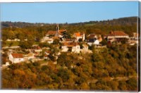 Framed Overview of L'Hospitalet village, Rocamadour, Lot, Midi-Pyrenees, France